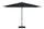 Ombrellone da Giardino 3x2 m Palo Ø38 mm in Alluminio Effetto Legno Tessuto Poliestere Trend Wood Antracite