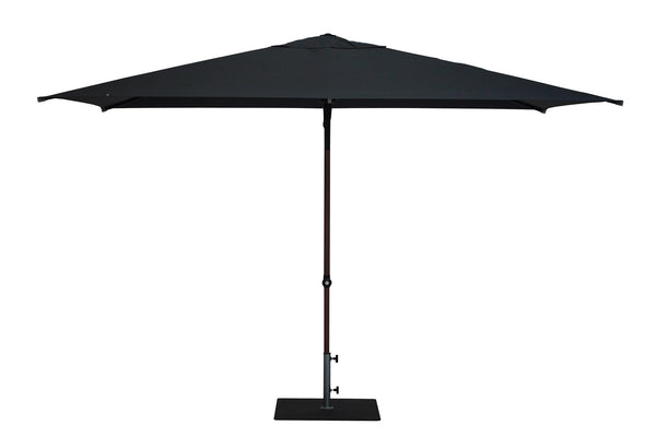 Ombrellone da Giardino 3x2 m Palo Ø38 mm in Alluminio Effetto Legno Tessuto Poliestere Trend Wood Antracite online