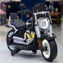 Moto Elettrica per Bambini Cruiser Acceleratore a Manubrio 12V 7Ah Nero         