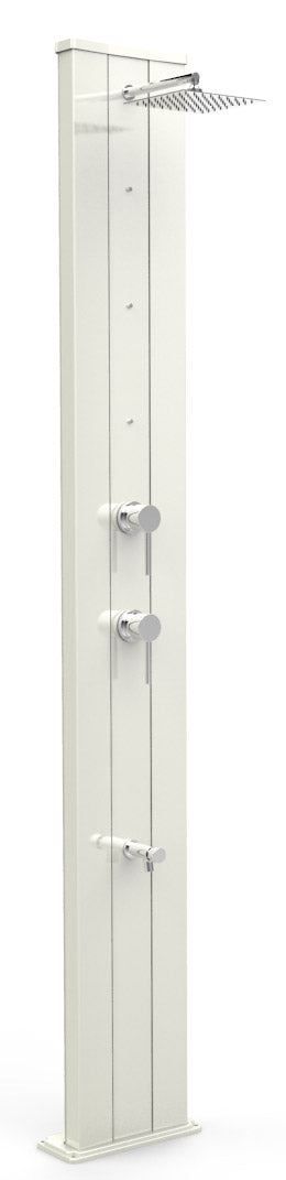 acquista Mitigeur de douche solaire de jardin nébuliseur et lave-pieds Arkema Dada S Top Line Perla Bianca