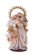 Natività Su Base Tonda 36 cm in Resina