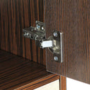 Libreria 3 Ripiani 2 Ante 2 Cassetti 154x40x74,50 cm in Legno Melaminico Rovere e Bianco