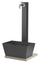 Fontaine de jardin avec robinet de lavabo et socle anthracite Belfer 42/QVR