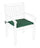 Coussin Poly180 Vert Foncé pour Fauteuil d'Extérieur en Tissu