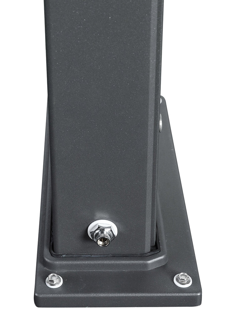 Doccia Solare Ibrida da Giardino 40L Miscelatore e Doccetta Lavapiedi Antracite