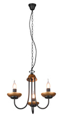 Lampadario Sospeso da Interno Attacco E14 in Metallo Nero Opaco