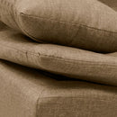 Divano Letto 190x83x93 cm in Microfibra Beige