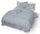 Housse de couette double avec taies d'oreiller imprimées en pur coton Floyd Blue