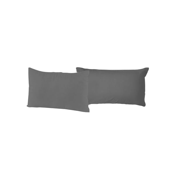 online Paire de taies d'oreiller uni fumée