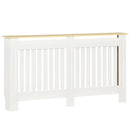 Copritermosifone 152x19x83 cm in MDF e Legno Truciolare Bianco