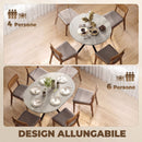Tavolo Pranzo Allungabile 4-6 Posti 135x100x75 cm con Allunga a Farfalla e Base a X in MDF e Acciaio Grigio Cemento      