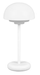 Lampada da Tavolo da Esterno a LED in Plastica Bianco Opaco