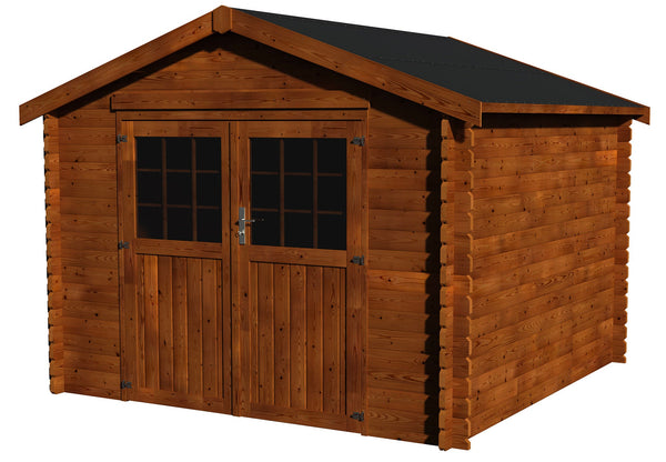 sconto Abri de jardin pour outils 3,17x3,02m sans plancher en bois de sapin 34mm Valodeal NG TM