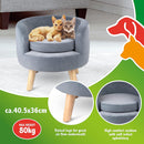 Cuccia Lettino per Animali Domestici Letto in Velluto Cuscino Morbido 40,5x30cm