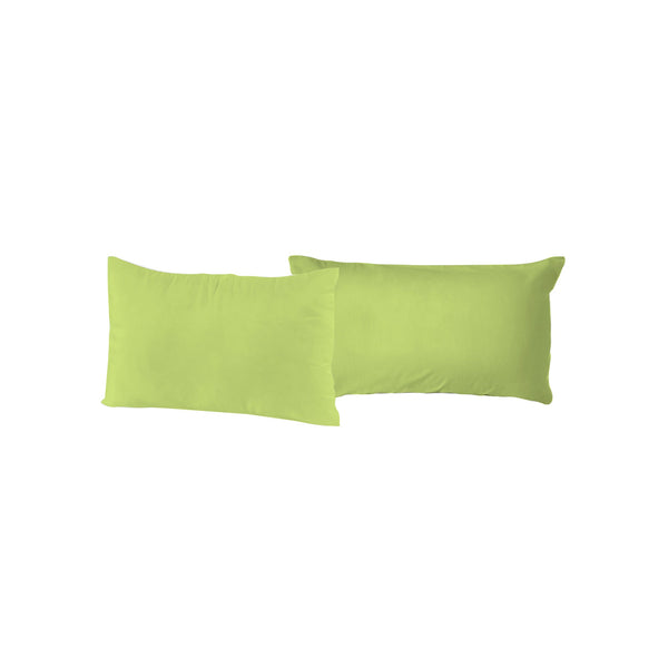 sconto Paire de taies d'oreiller unies vert acide