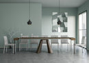 Consolle Allungabile 90-300x40x77 cm in Nobilitato Marrone