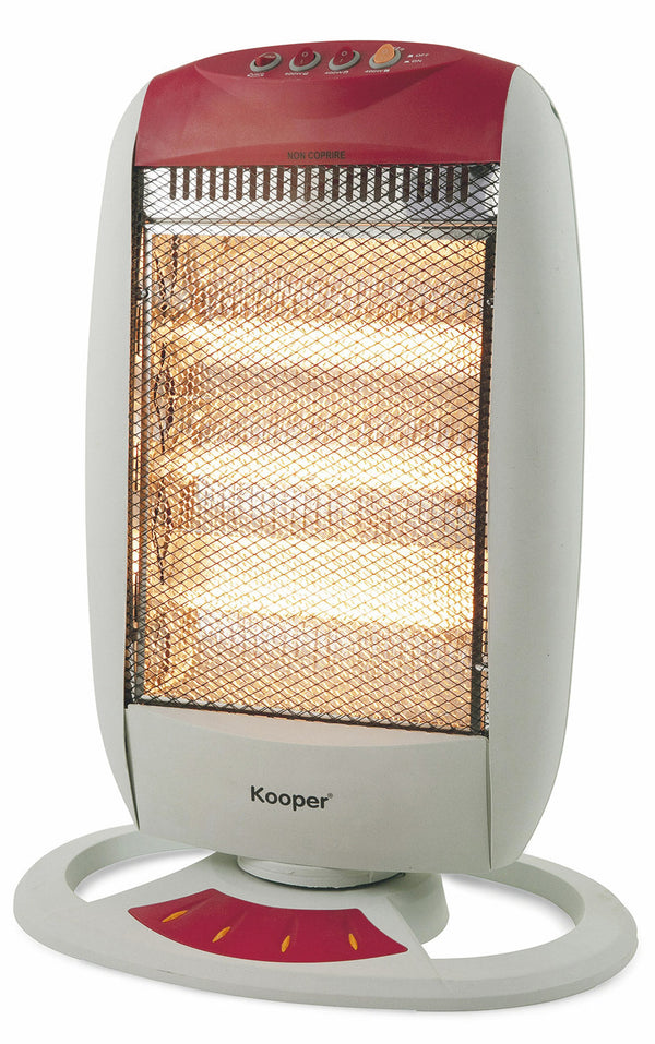 online Réchaud Halogène 1200W 3 Eléments Kooper India Rouge