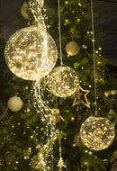Palla Luminosa Decorativa con 80 Led 20 cm Uso Esterno