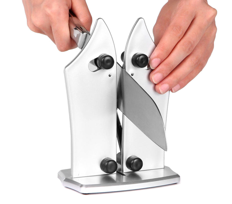 Affilacoltelli e Lame 3 in 1 Universale Automatico a Molla