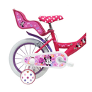 Bicicletta per Bambina 14"" 2 Freni Disney Minnie Rosa
