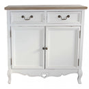 Credenza Cuore 86x37x85 h cm in Legno di paulownia Bianco