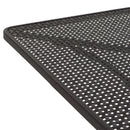 Tavolo Quadrato da Giardino 80x80 cm in Ferro Ivrea Noce