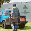 Recinzione per Giardino 250x31x103,5 cm a Larghezza Regolabile in Metallo e Alluminio Marrone      