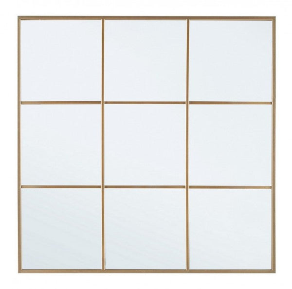 Miroir avec fenêtre Nucleos cadre en métal doré acquista