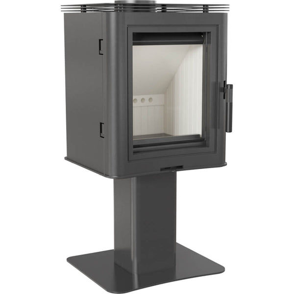 Poêle à bois 5.5/9KW en acier noir Flig Orlando online