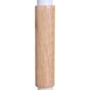 Lampada da Tavolo con Angolo Regolabile in Metallo e Legno Bianco 30x18x62 cm 