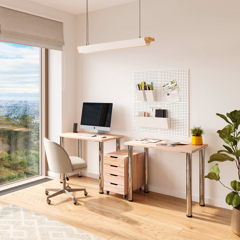 Piano D’Appoggio per Tavoli 900x500 mm in Legno Emuca Rovere