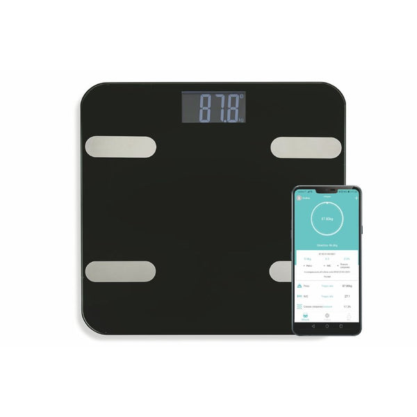 acquista Balance Digitale Max 180 Kg en Verre avec App Bluetooth Kooper Noir