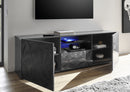 Mobile Porta TV 2 Ante 180x42x57 cm in Legno TFT Praga Antracite