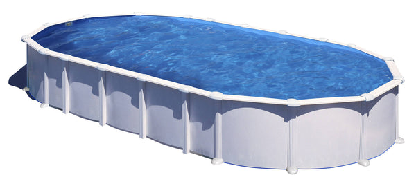 Piscine Hors Sol Ovale 915x470xh132 cm en Acier et PVC Gre Haiti sconto