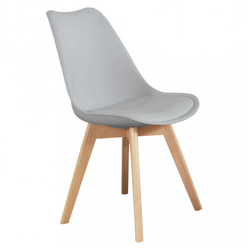 Sedia Marsiglia 48x43x82 h cm in Plastica Grigio