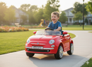 Macchina Elettrica per Bambini 12V con Licenza Fiat 500 Rossa