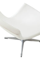 Poltrona in Metallo 64x78x76cm TFT Swing Bianca Cromata