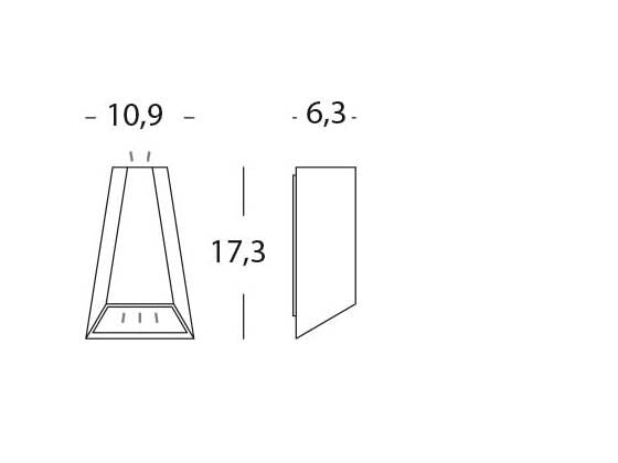 Applique da Esterno a LED 2x4W Doppia Emissione Sovil Dakota Grigio