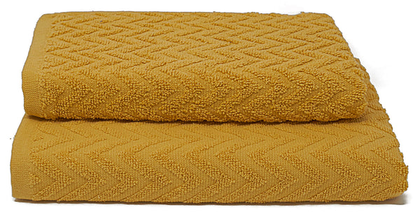 Ensemble Serviettes Invité Éponge + Lingette Moutarde Sally ZigZag online