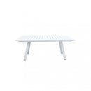 Tavolo Zante Allungabile 200/300x110x75 h cm in Alluminio Bianco