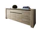 Credenza Mobile da Salotto 4 Porte 1 Cassetto 84x210x51cm TFT  Elba Quercia