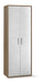 Armadio 2 Ante 71x199x41 cm Noce Stelvio/Ossido Bianco