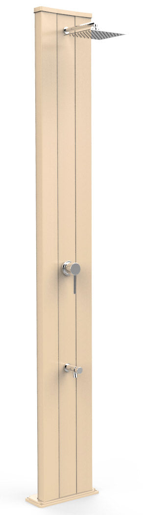 acquista Doccia Solare da Giardino 40L Miscelatore e Lavapiedi Arkema Dada S Champagne Bronze