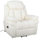 Poltrona Alzapersona Elettrica 1 Motore in Similpelle  Beige