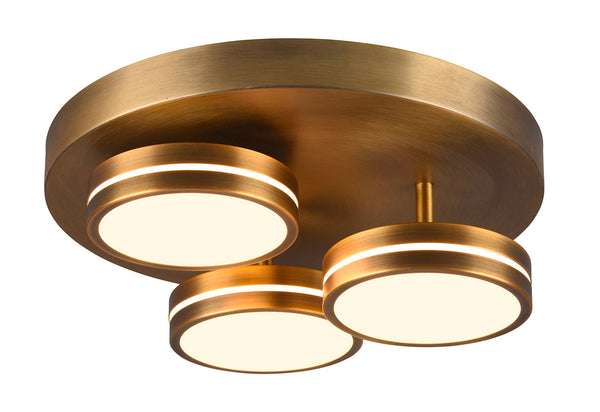 Plafoniera da Interno a LED in Metallo Ottone antico sconto