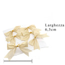 Set 36 Fiocchi Decorativi 6,5 cm in Tessuto