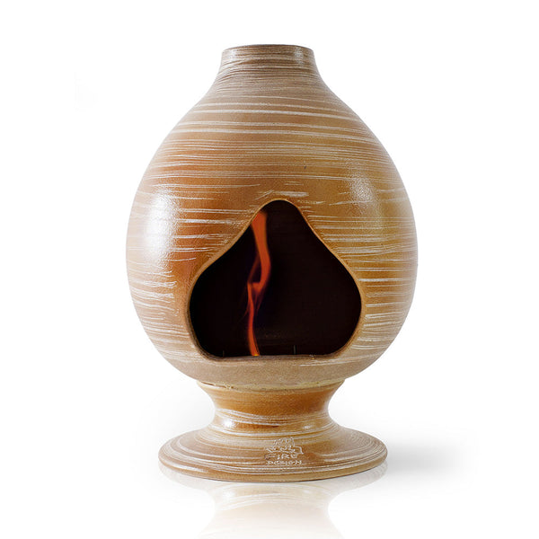 sconto Cheminée de Sol au Bioéthanol en Céramique 35x60 cm Ferazzoli Arabo Orange Millerighe