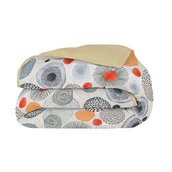 prezzo Couette Hiver 1 et Demi Imprimée en Microfibre 300gr Double Face Aquarelle