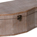 Set 2 Scatole in Legno marrone rettangolare 