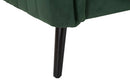 Divano Coalition 136x75x77 cm Legno Spugna e Poliestere Verde e Nero